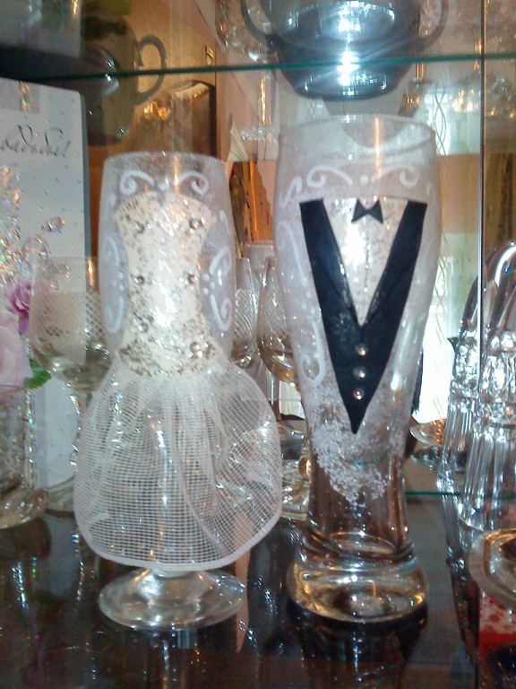 Бокалы ЖЕНИХ и НЕВЕСТА