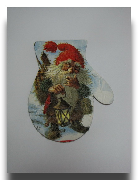 Новогодние подвески. Декупаж.