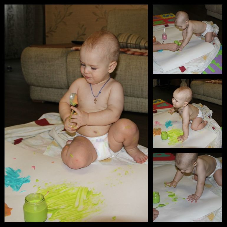 Первый опыт художника)))