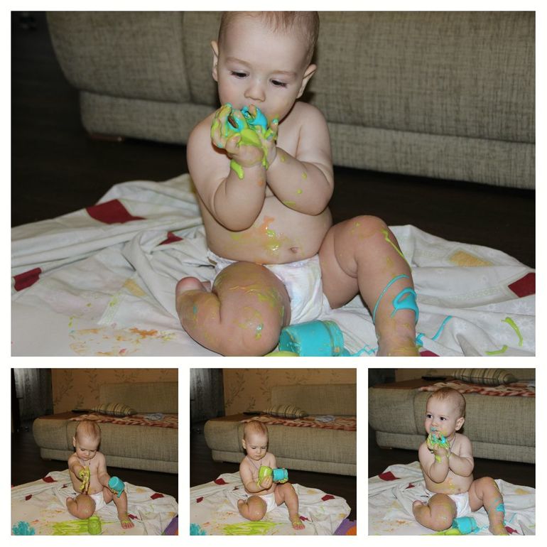 Первый опыт художника)))