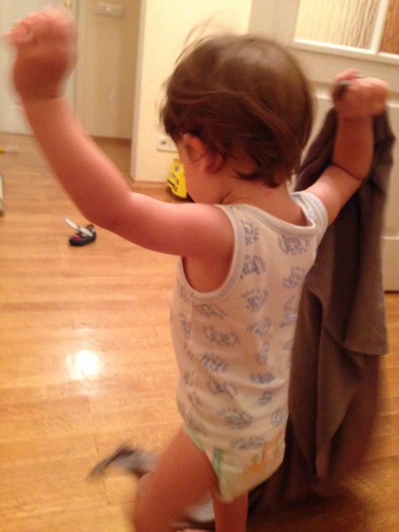 Наш лохматый мальчик)