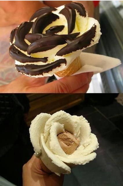 Розы из мороженого