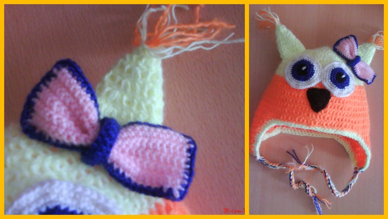 Шапки для племяшек)))