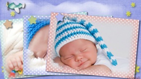 Слайд шоу из фотографий вашего малыша.