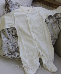 Комбинезон с планкой, с гипюром