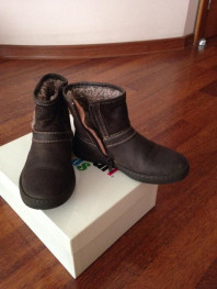 Полусапожки Missouri 28р. Кожа, мех в идеале.