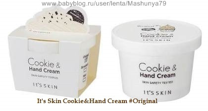 Новинка октября 2013! Кремы для рук It's Skin Cookie&Hand; Cream