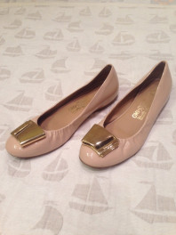 Балетки Salvatore Ferragamo беж 37 размер