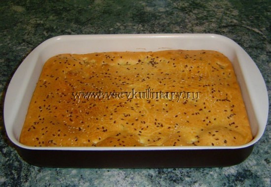 Необычный капустный пирог с шампиньонами