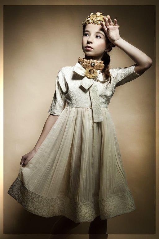 Лера  в  проекте   ROKOkids  . PHOTO: Sasha Sannikova DRESS: Alice LA Neoronova  MUAH: Elena BUONA Yurina