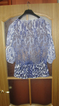 Блуза с принтом шифон р.42-44