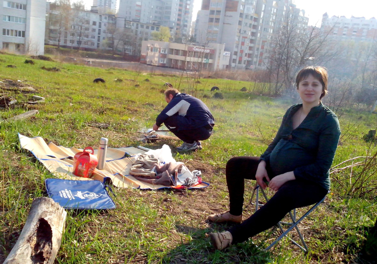 Сегодня, в Пасху, многие отправились на природу...