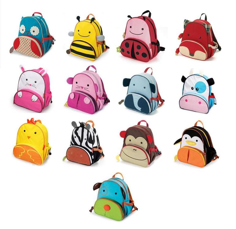 Рюкзаки, Ланчбоксы, подголовники, полотенца, коробки SKIP HOP ZOO.