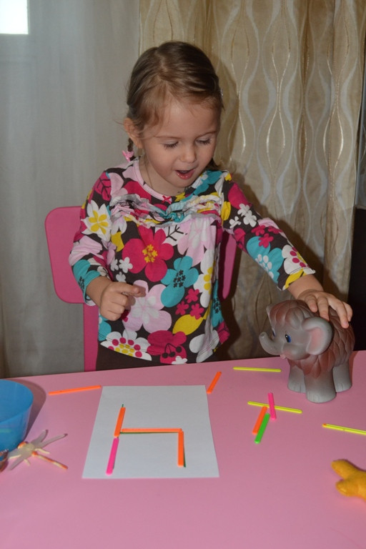 Учим цифры. Цифра 4.