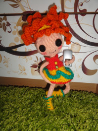 Вязаные куклы Lalaloopsy(ручная работа)