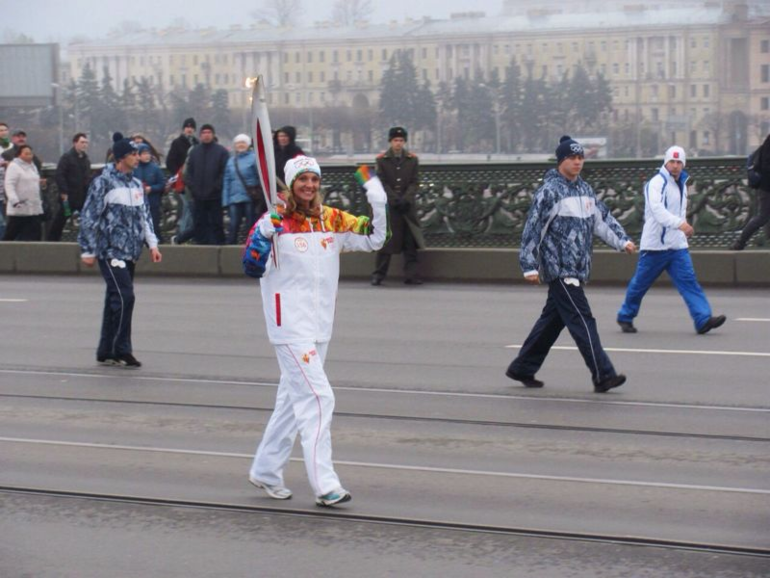 Олимпийский огонь!