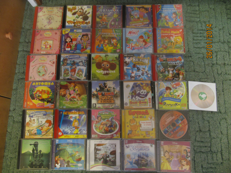 Продам CD диски с детскими играми и развивалками