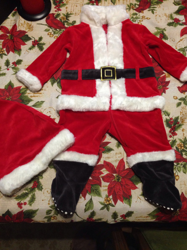 костюм санты mothercare 3-6 мес