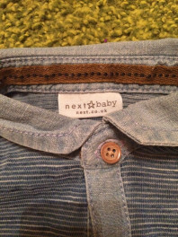 боди с длинным рукавом Некст 6-9 мес., состояние отличное