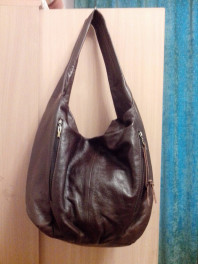 Сумка - торба - мешок нат. кожа