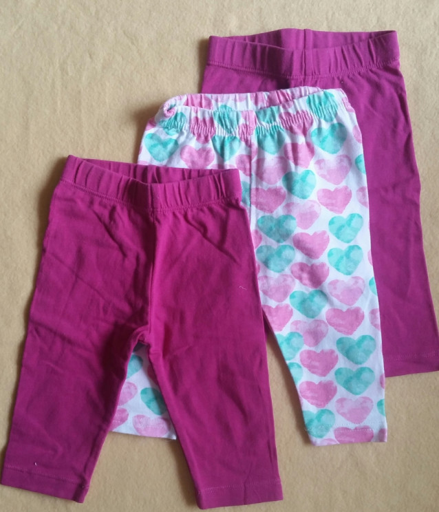 Комплект леггинсов 3 шт. 6-9 мес