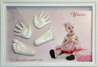 Композиции со Слепками ручек и ножек Вашего ребёнк