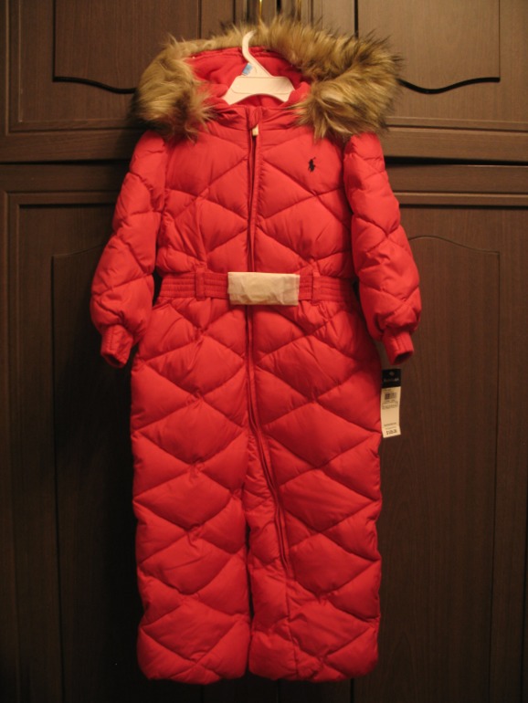 новый пуховый комбинезон Ralph Lauren