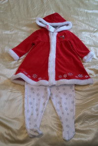 Костюм новогодний Подружка Санты mothercare