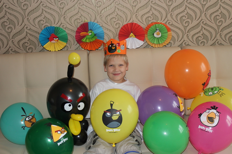 День рождения в стиле Angry birds