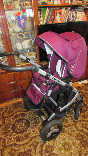 коляска Zekiwa finesse 2 в 1+автокресло Cybex aton
