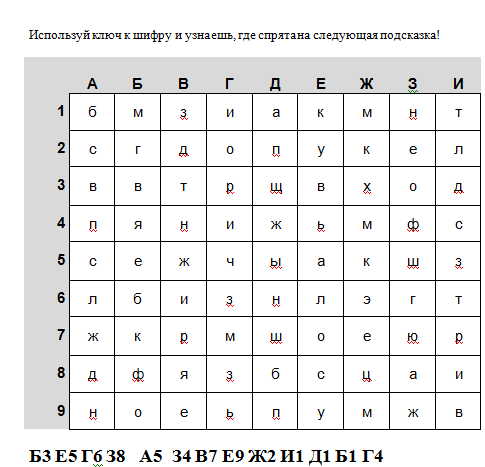 План разбивка по времени 7 букв