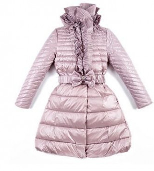 Пальто для девочки Via Lattea, сирень размер 164