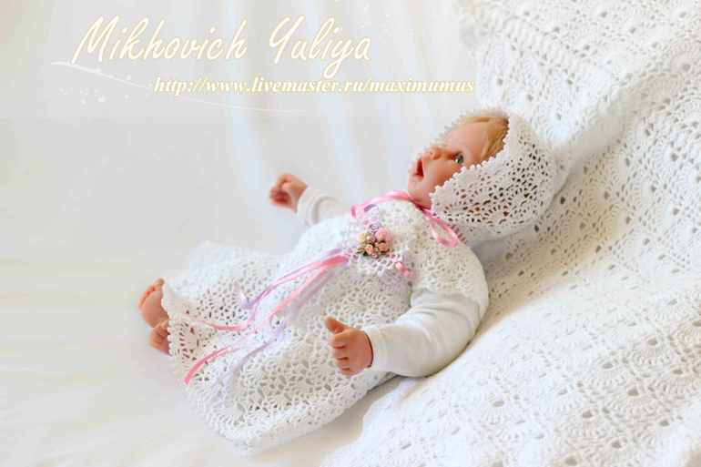 Комплект для крестин и выписки(много фото под катом)