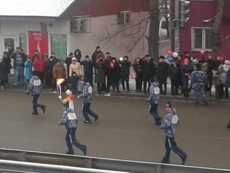 Олимпийский огонь!