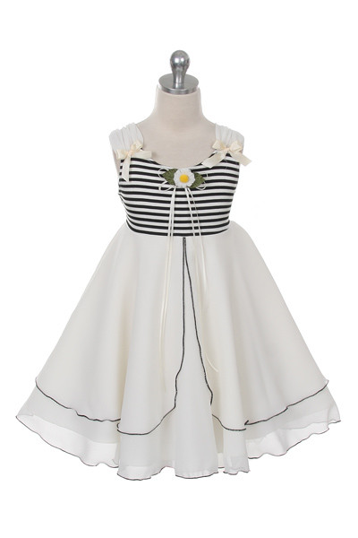Морячка. Сарафан IVORY/BLACK,