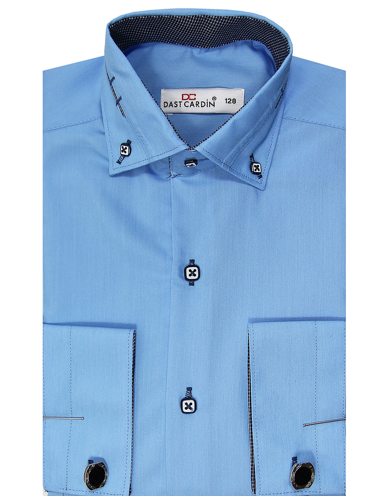 Рубашка для мальчика, Dast cardin, синяя