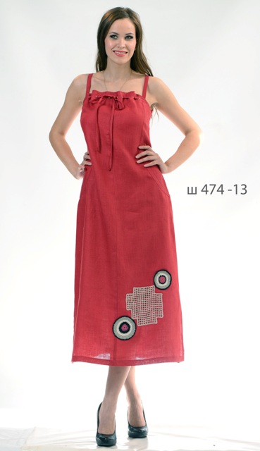 Сарафан  льняной