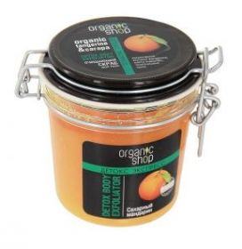 СКРАБ ДЛЯ ТЕЛА ОЧИЩАЮЩИЙ САХАРНЫЙ МАНДАРИН, ORGANIC SHOP