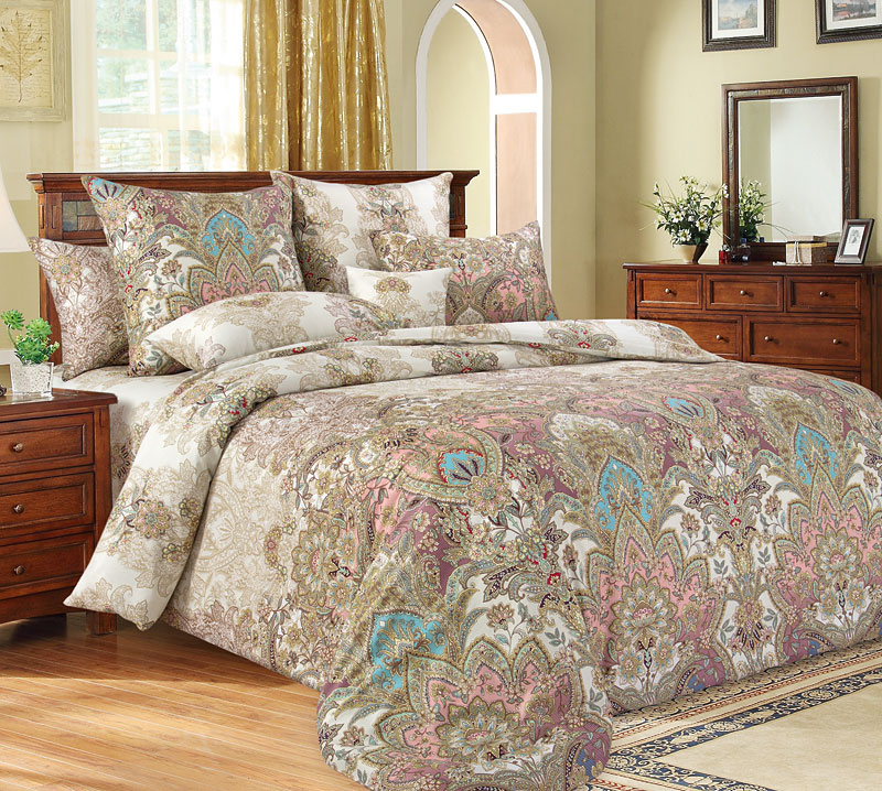 КПБ СЕМЕЙНЫЙ   САТИН Великолепие (на молнии)