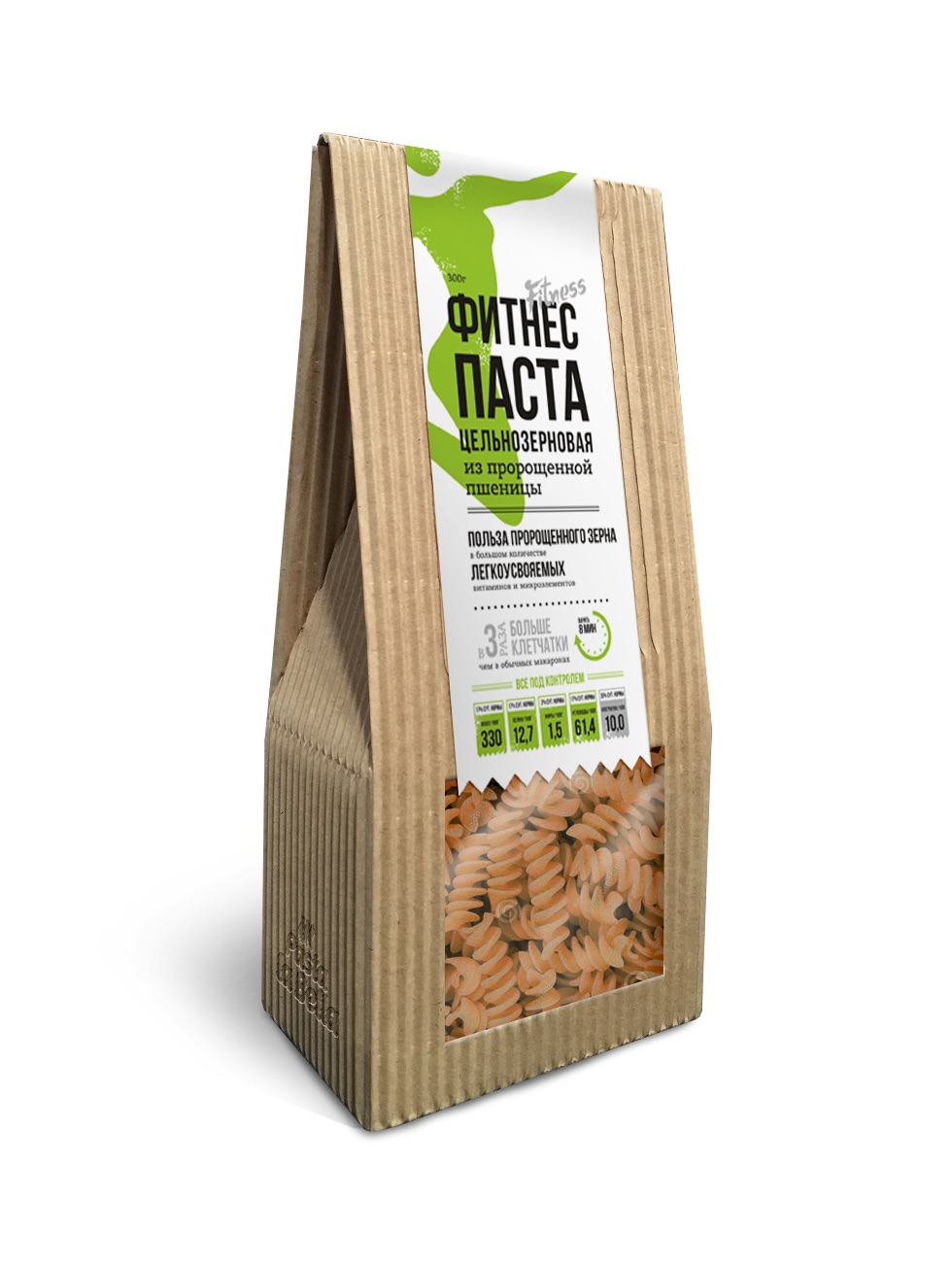 ФИТНЕС ПАСТА цельнозерновая из пророщенной пшеницы