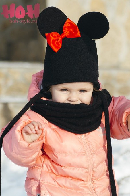 Шапка Минни зимняя
