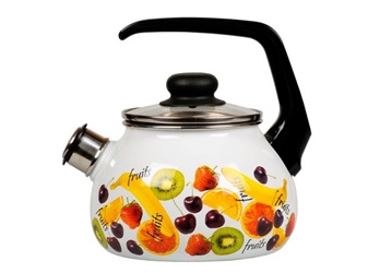 1ра12 белый «Fruits» Чайник  со свистком 2,0л (4), шт.