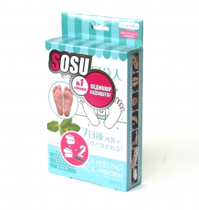 ЯПОНСКИЕ ПЕДИКЮРНЫЕ НОСОЧКИ SOSU (СОСУ) С АРОМАТОМ мяты,