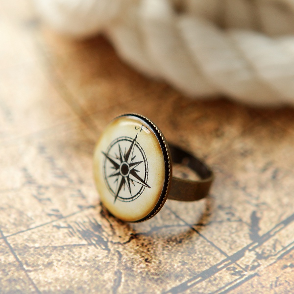 КОЛЬЦО VINTAGE COMPASS