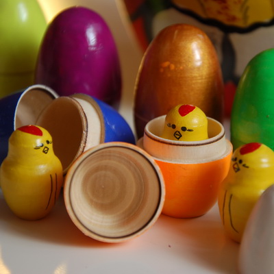 Мы купили многодетных куриц для своего магазинчика :)