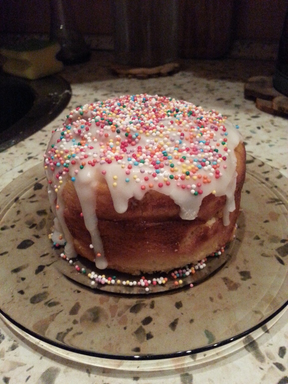 Кулич без дрожжей.