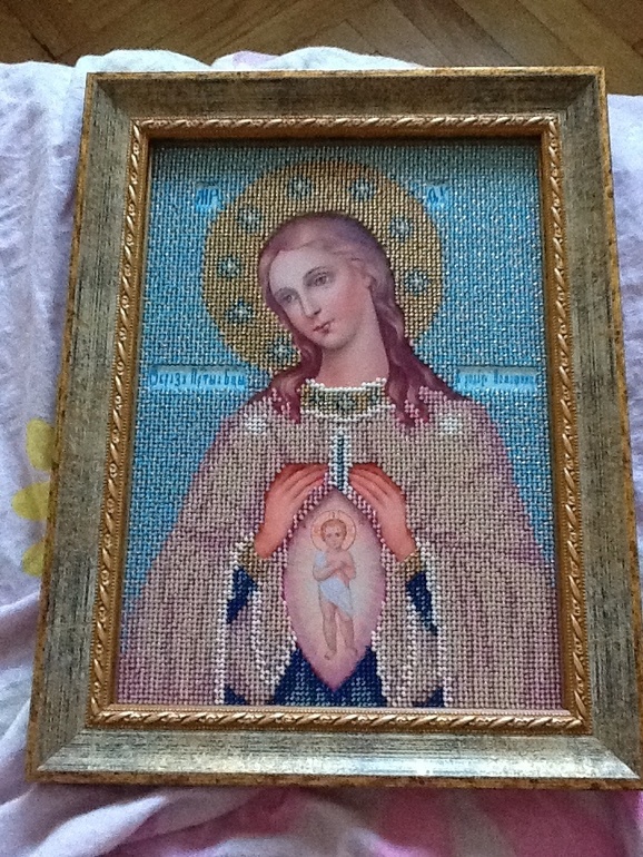 Икона в родах помощница. Процесс