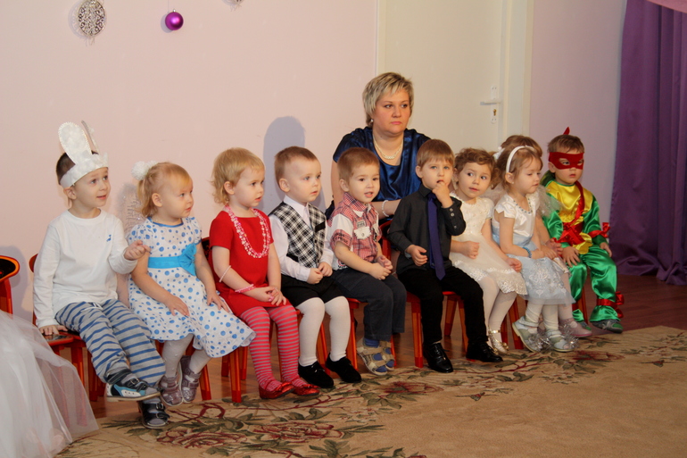 Новогодний утренник в детском садике....