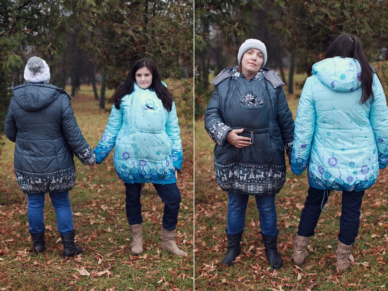 Фотовпечатления от зимних слингокурток Монреаль от ТМ Ехидна.