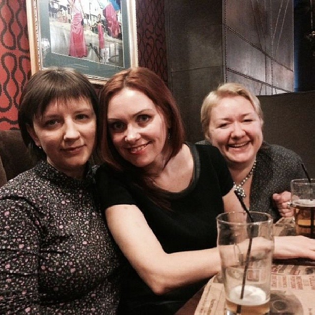 С подругами в Новосибе январь 2014
